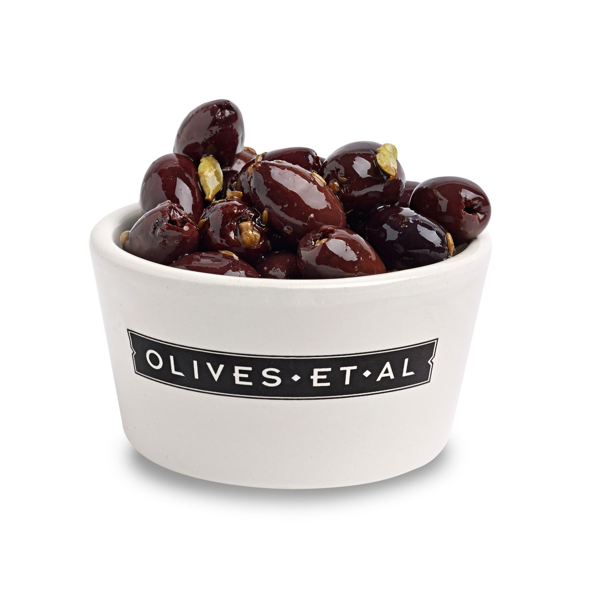Moorish Cumin & Coriander Pitted Olives, Loose Olives Et Al
