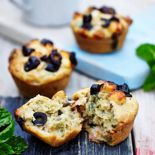 Bacon, Olive & Cheese Muffins