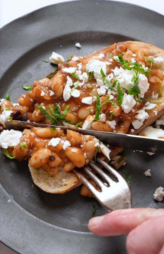 Ultimate Olivey Beans on Toast