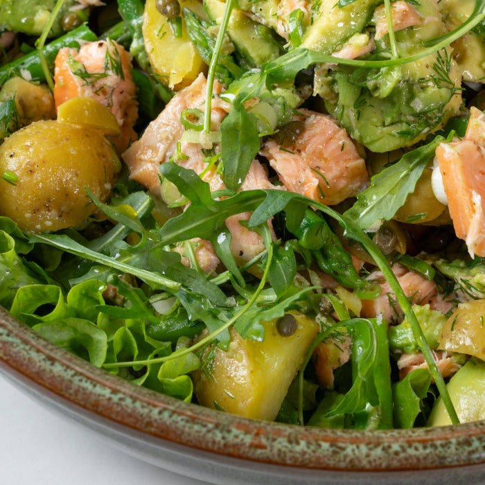 Salmon, Potato & Asparagus Salad
