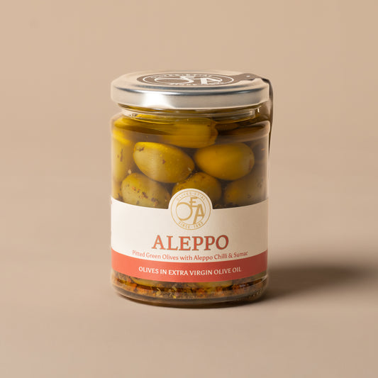 Aleppo Green Pitted Olives in Extra Virgin Olive Oil - Olives Et Al