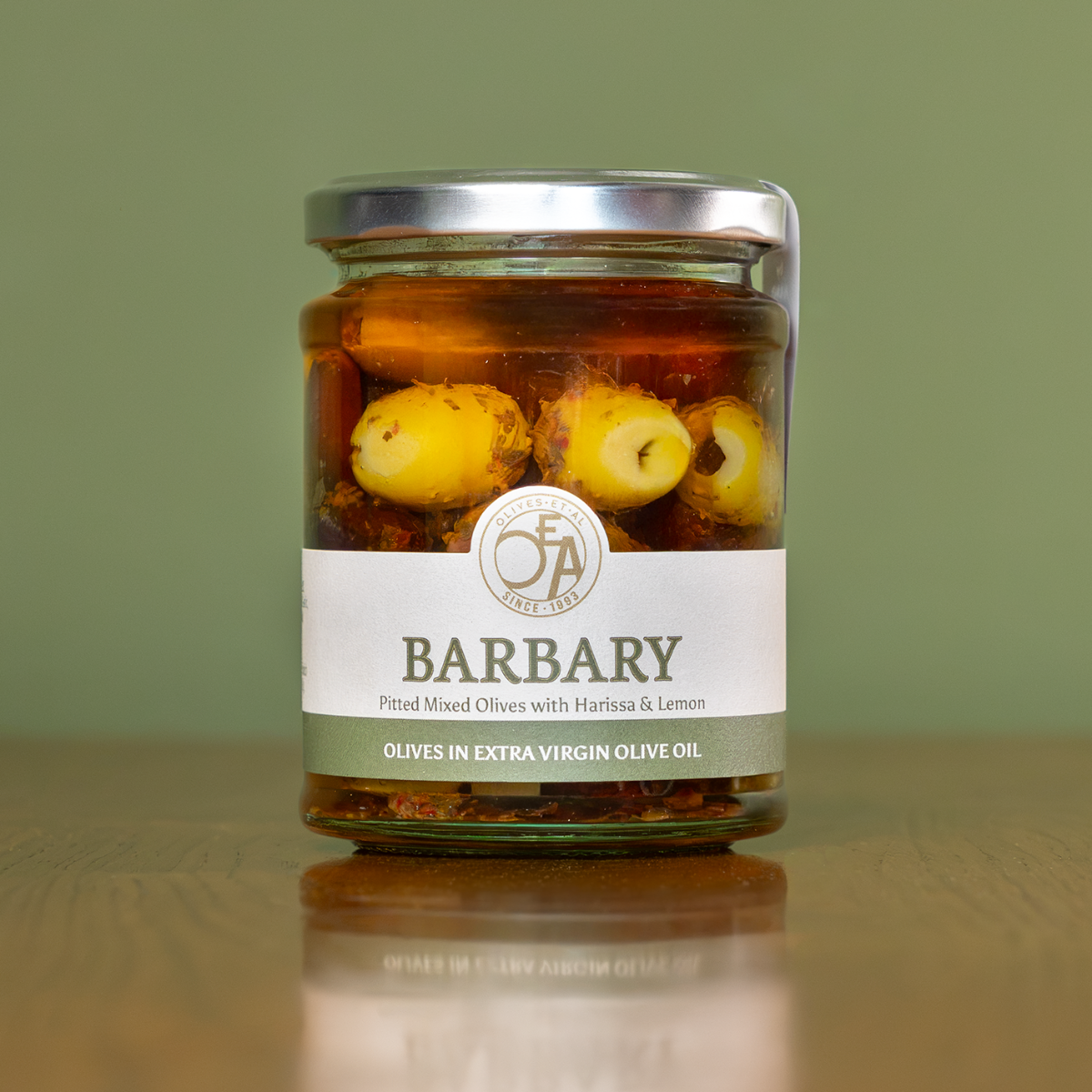 Barbary Mixed Pitted Olives in Extra Virgin Olive Oil - Olives Et Al