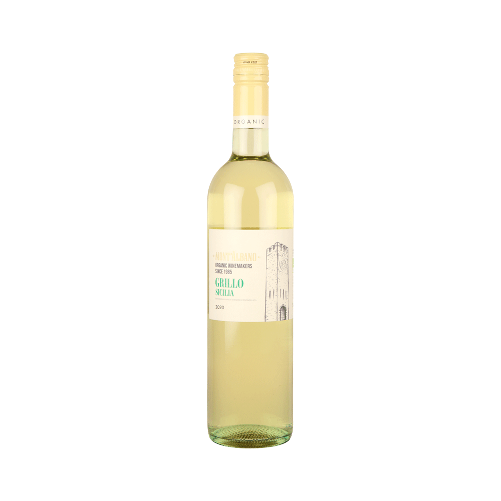 Bottle of Mont’albano Grillo Wine