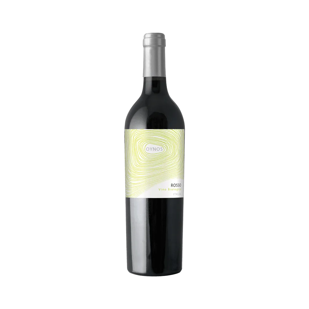 Bottle of Oynos Vino Rosso Wine