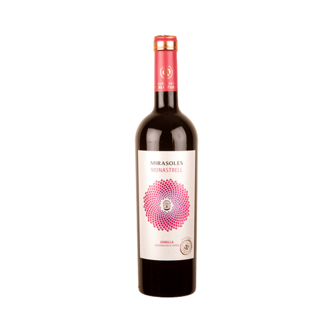 Bottle of Jumilla Mirasoles Monastrell Wine