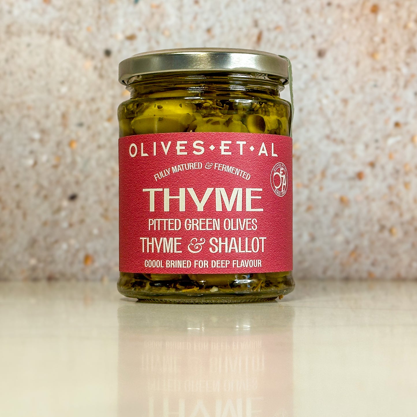 Thyme & Shallot Pitted Green Olives