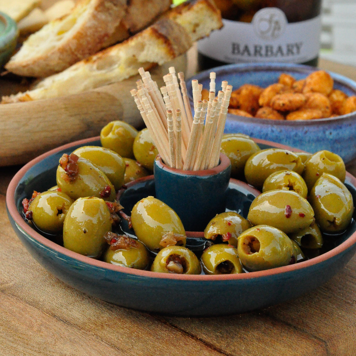 Aleppo Green Pitted Olives in Extra Virgin Olive Oil