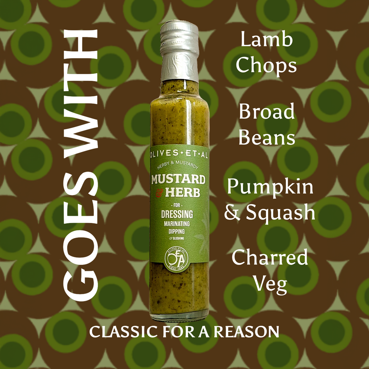 Mustard & Herb Dressing with Extra Virgin Olive Oil