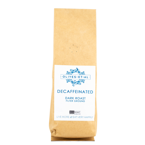 Bag of Decaffeinated Coffee
Dark Roast Filter Ground
