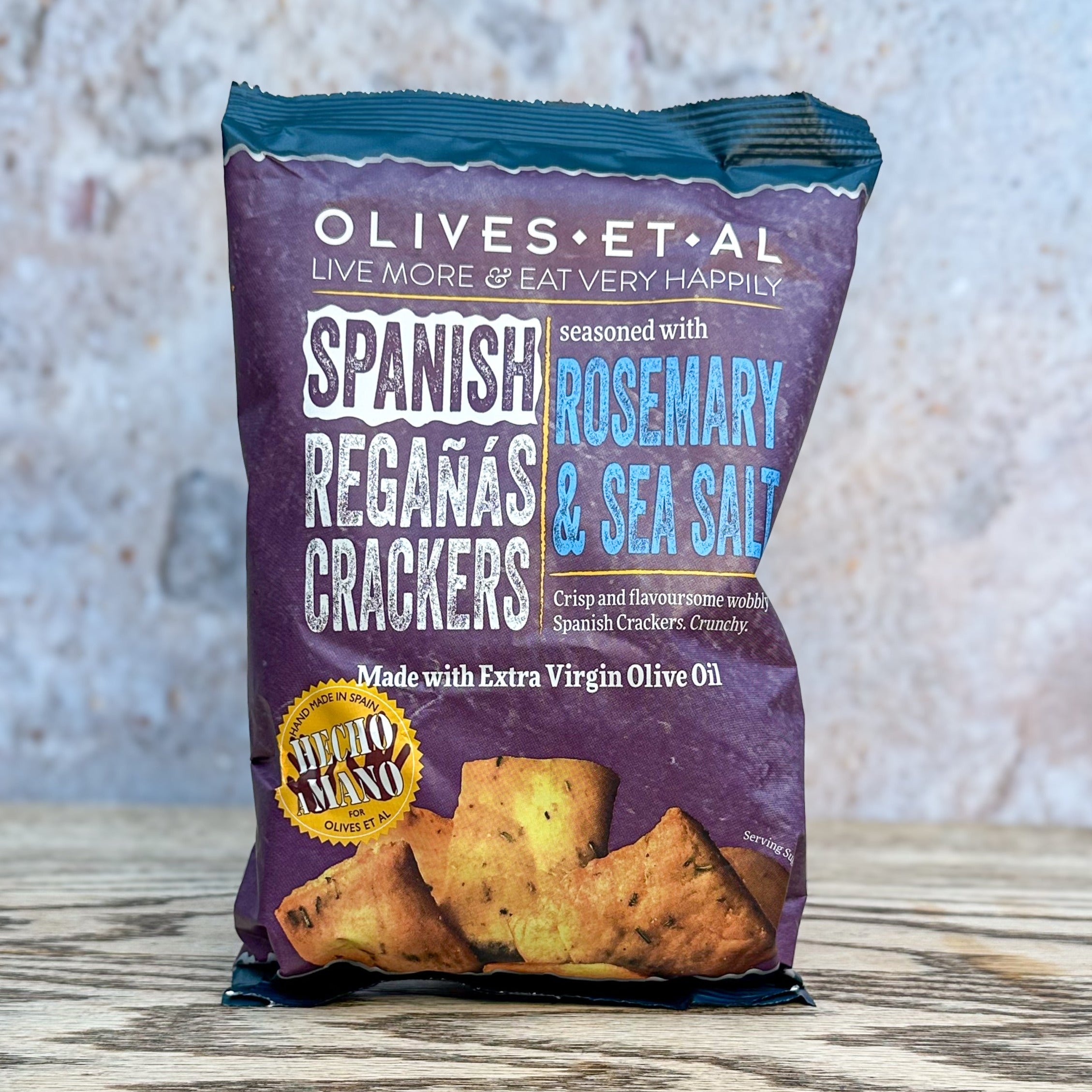 Rosemary & Sea Salt Regañas Crackers – Olives Et Al