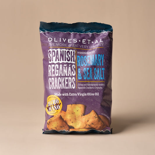Rosemary & Sea Salt Regañas Crackers - Olives Et Al