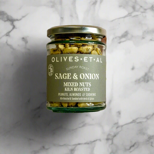 Jar of Sage & Onion Roasted Nuts
