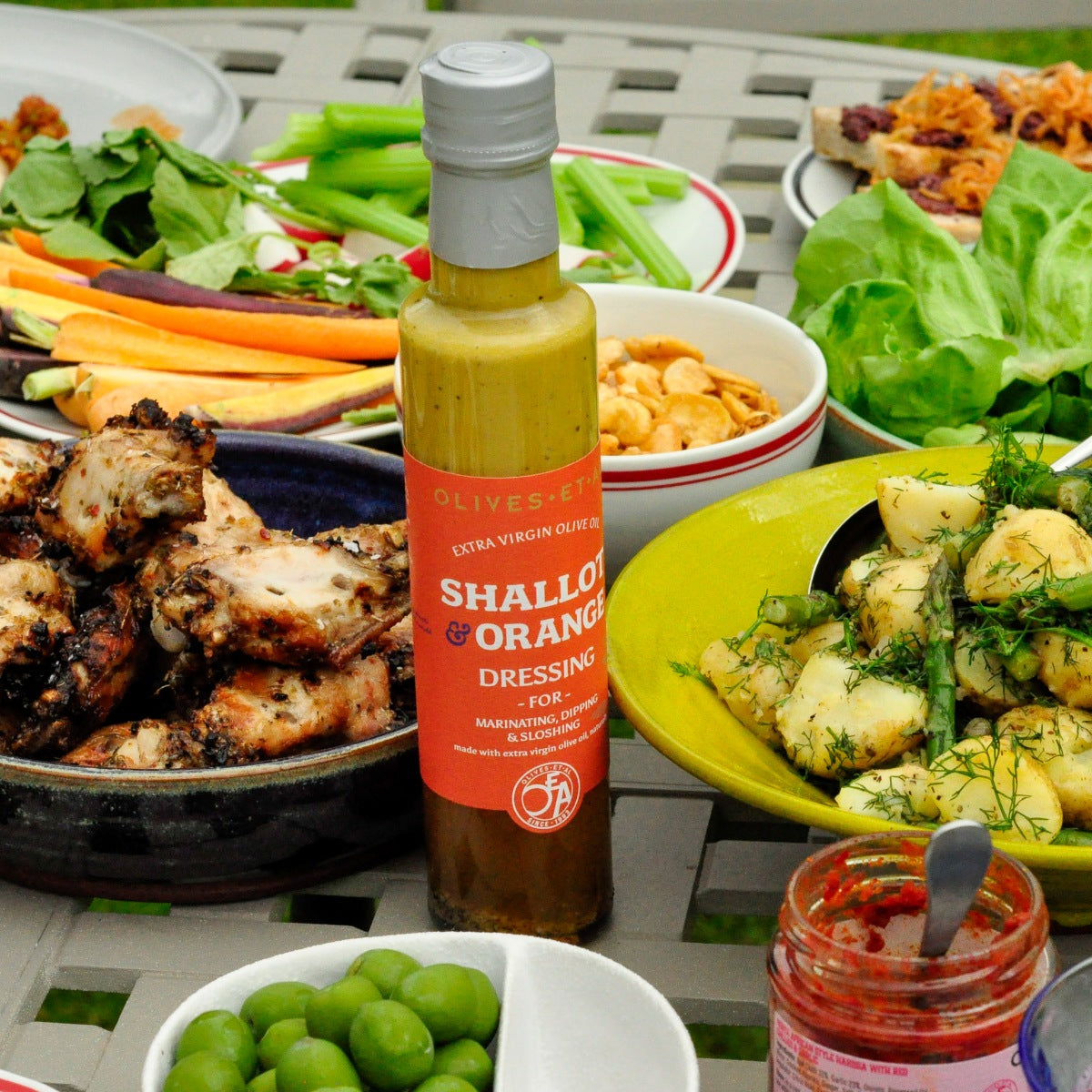 Rich Shallot & Orange Dressing with Extra Virgin Olive Oil