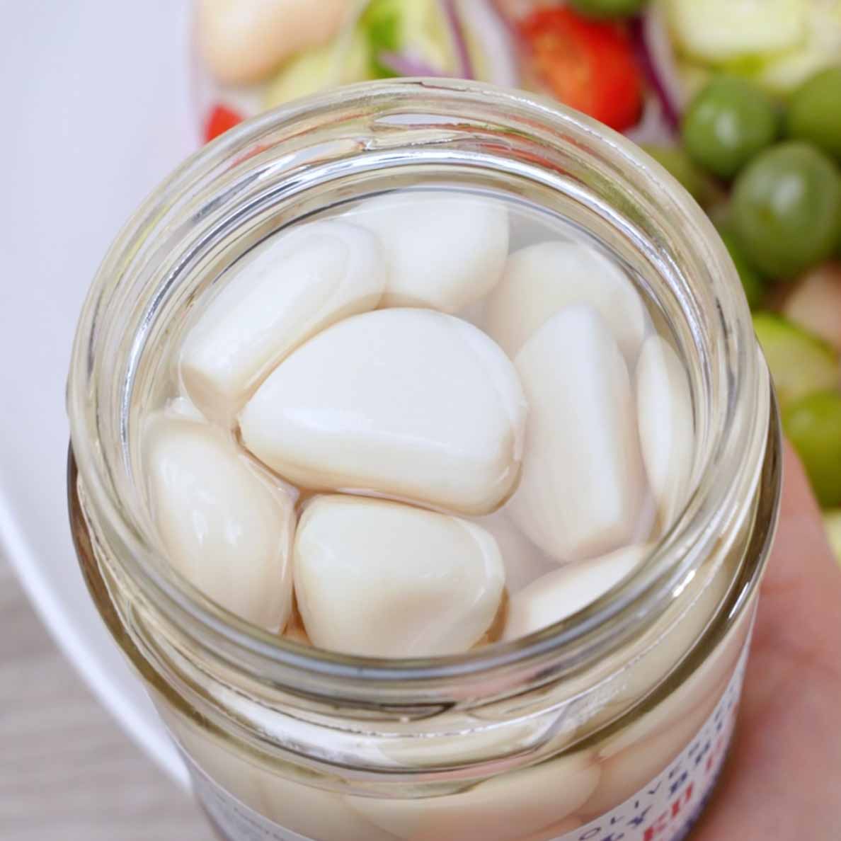 Sweet Pickled Garlic