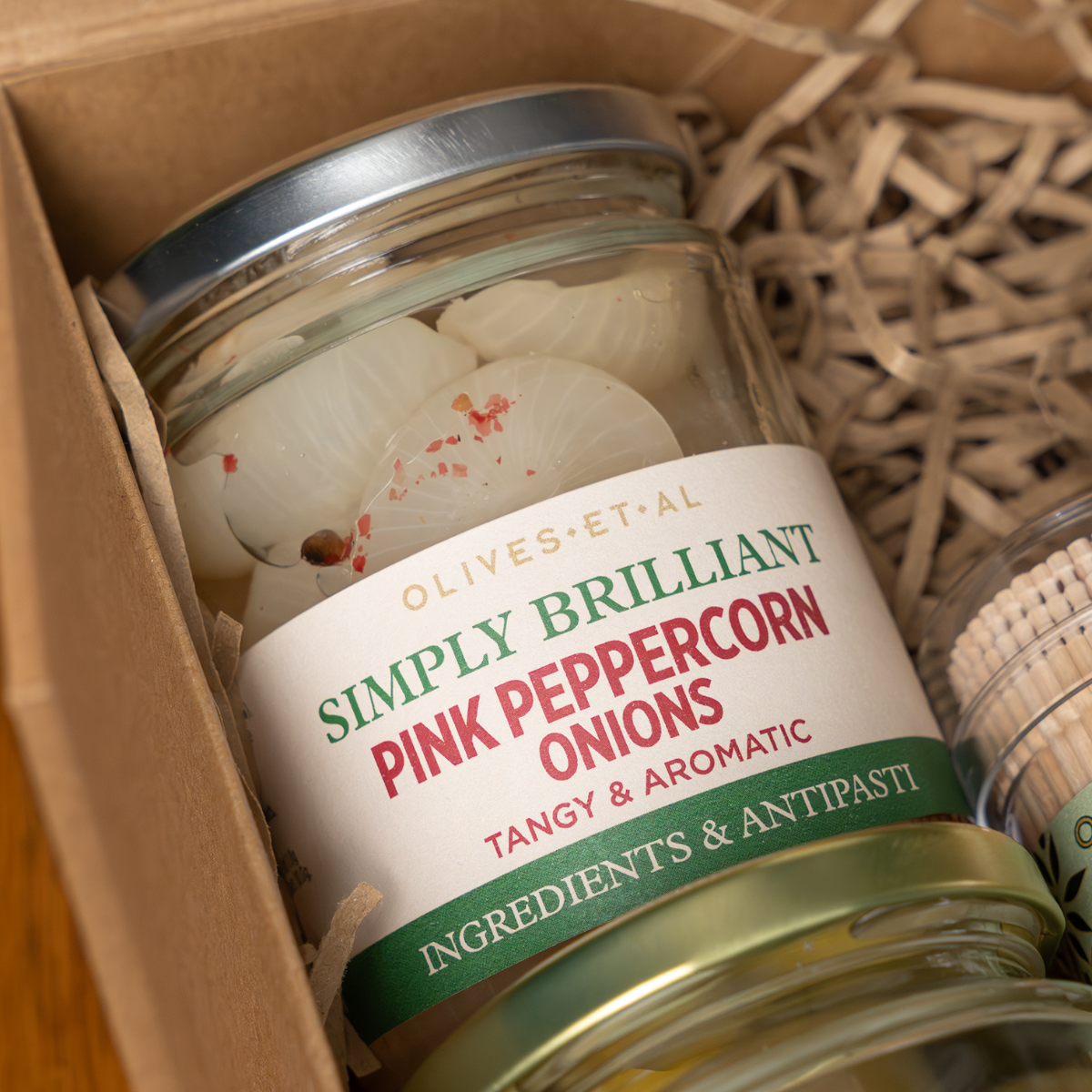The Anti Pasti Gift Set - Olives Et Al Pink Peppercorn Onions