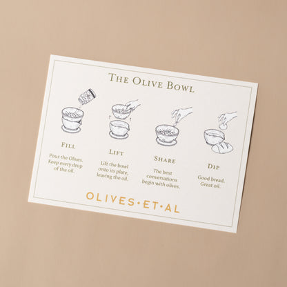 The Olive Bowl Card - Olives et Al
