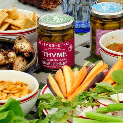 Thyme & Shallot Pitted Green Olives