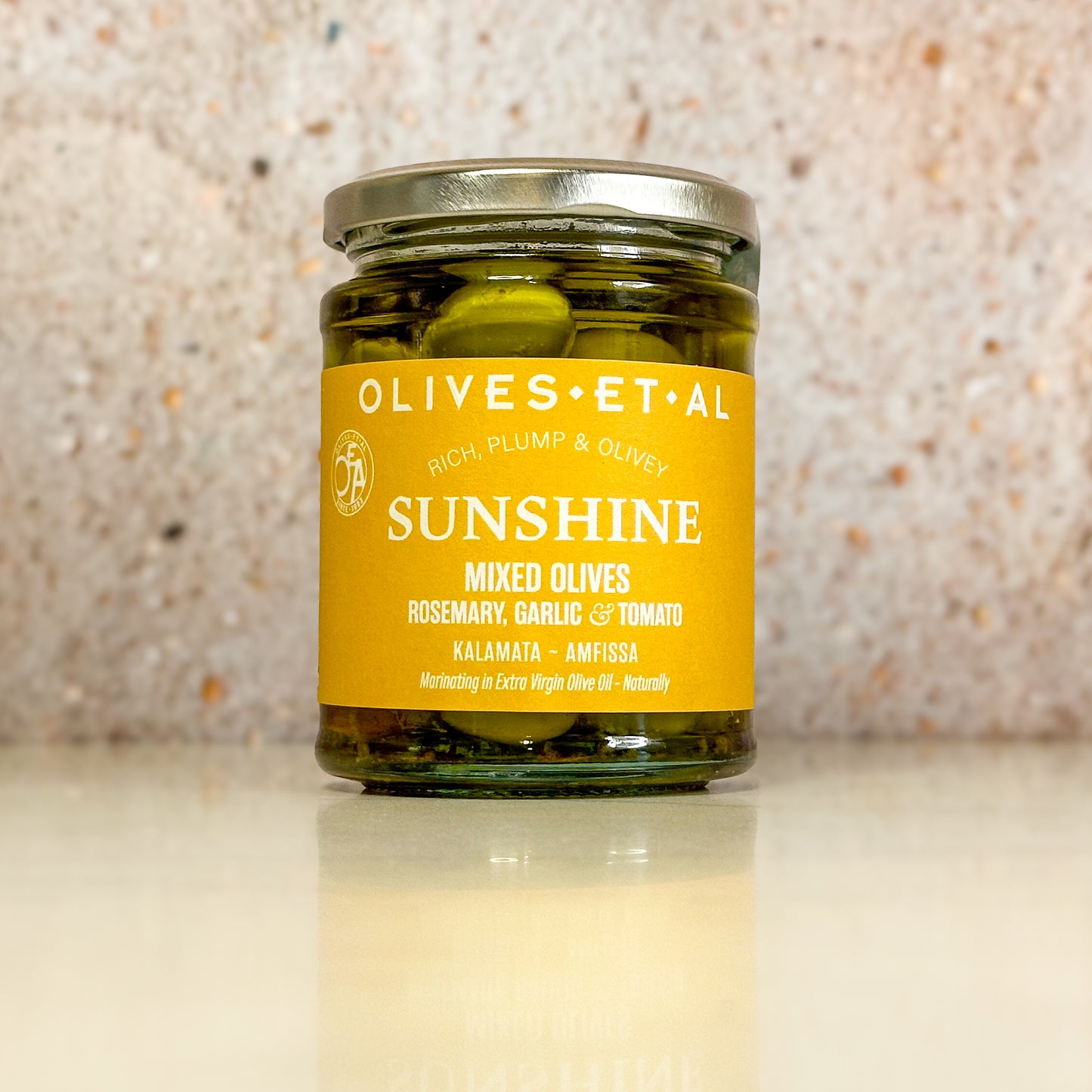 Sunshine Rosemary & Garlic Whole Olives in Extra Virgin Olive Oil