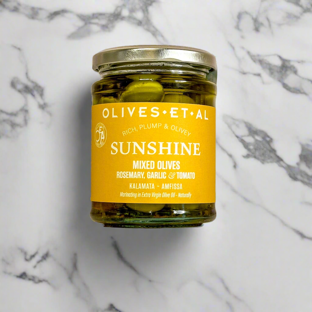 Jar of Sunshine Rosemary & Garlic Whole Olives