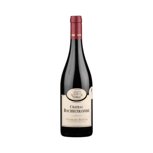 Bottle of Chateau Rochecolombe Cotes du Rhone Wine