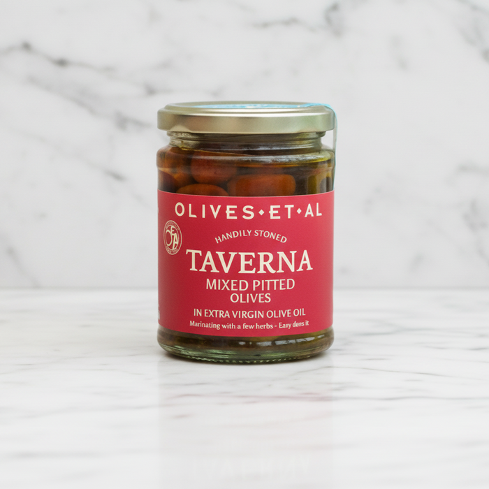 Taverna Mixed Pitted Olives in Extra Virgin Olive Oil