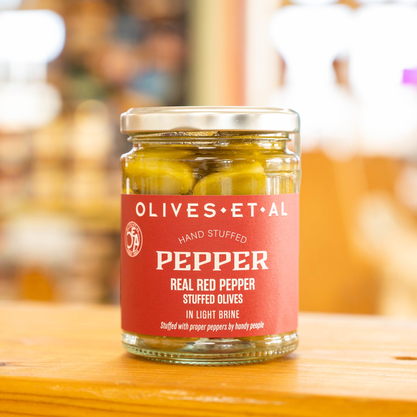 Red Pepper Stuffed Olives