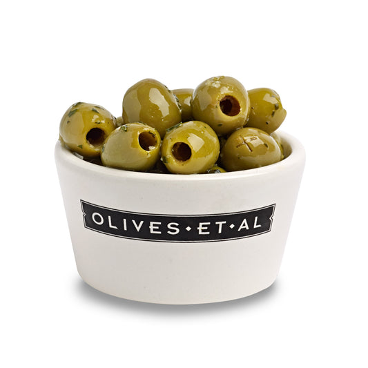 Ramakin of Pistou Basil & Garlic Pitted Olives, Loose

