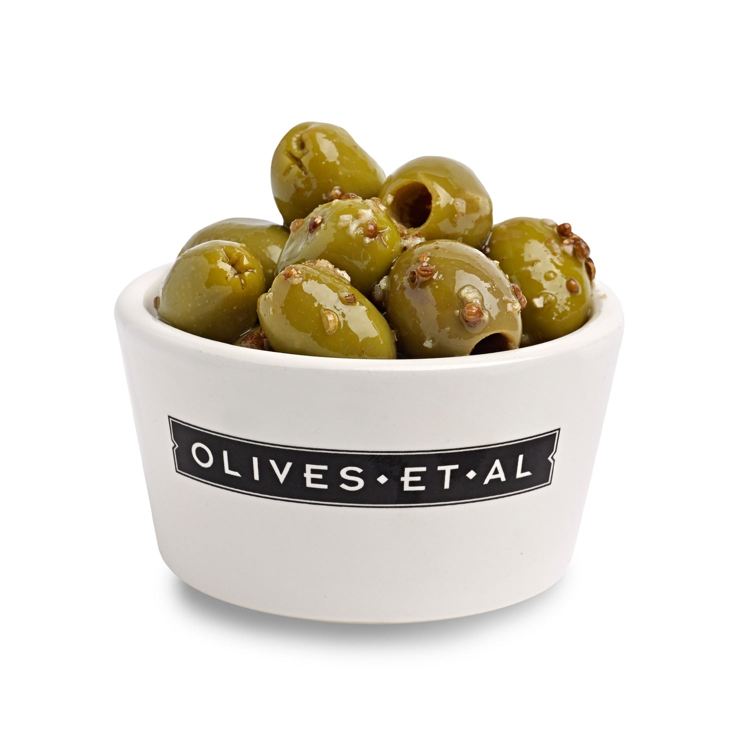 Ramakin of Verde Lemon & Coriander Pitted Olives, Loose